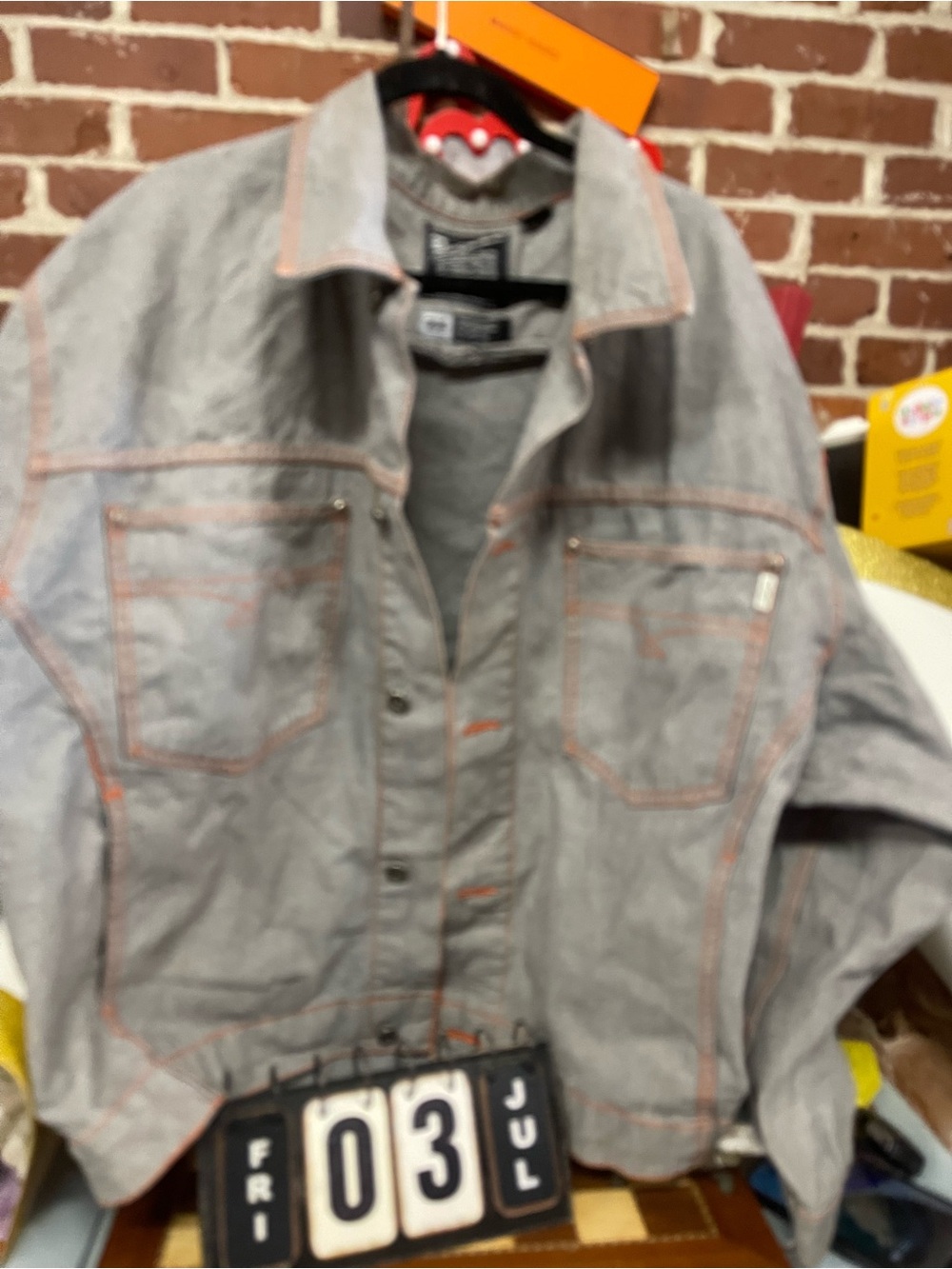 Karl Kani Men's gray denim
Jacket